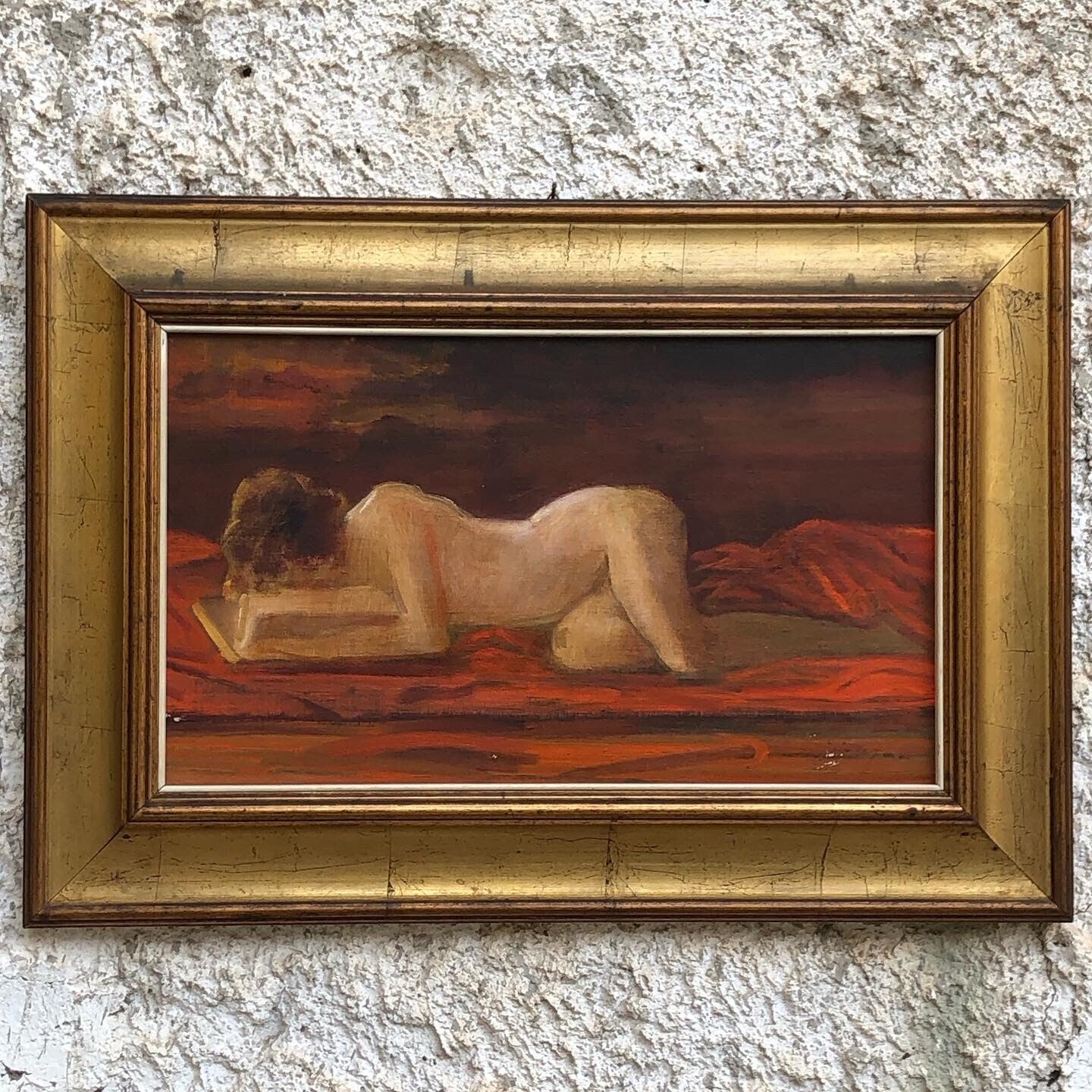 Quadro vintage -Nudo Artistico-dipinto a olio