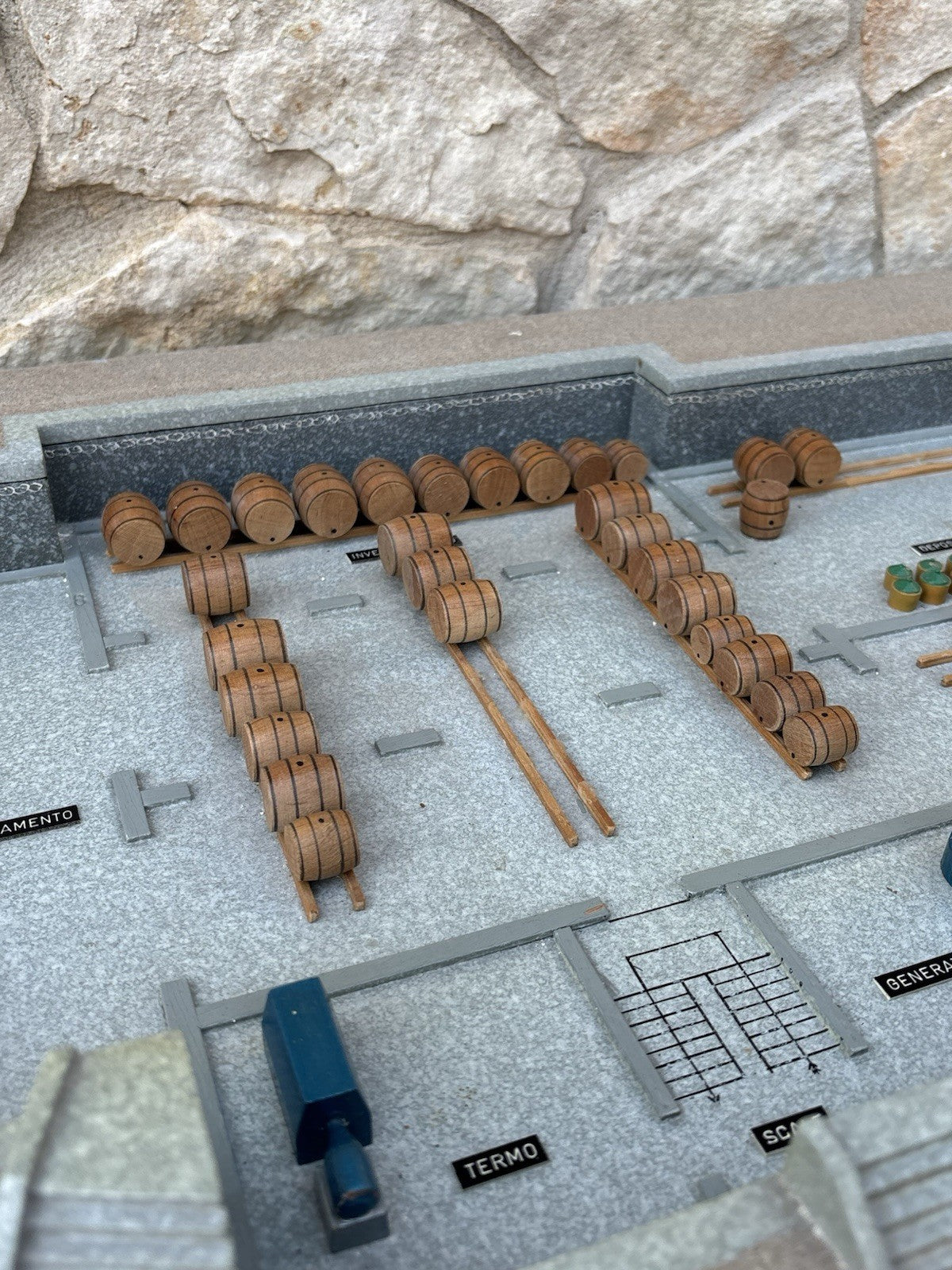 Modello Architettonico Vintage, Oleificio, V.Toffoli E Figli Anni’50