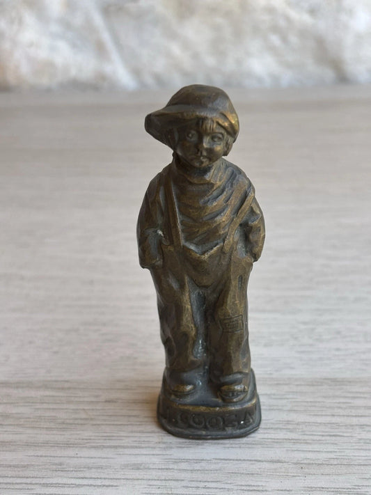 Timbro sigillo in bronzo con iniziali "CD"
