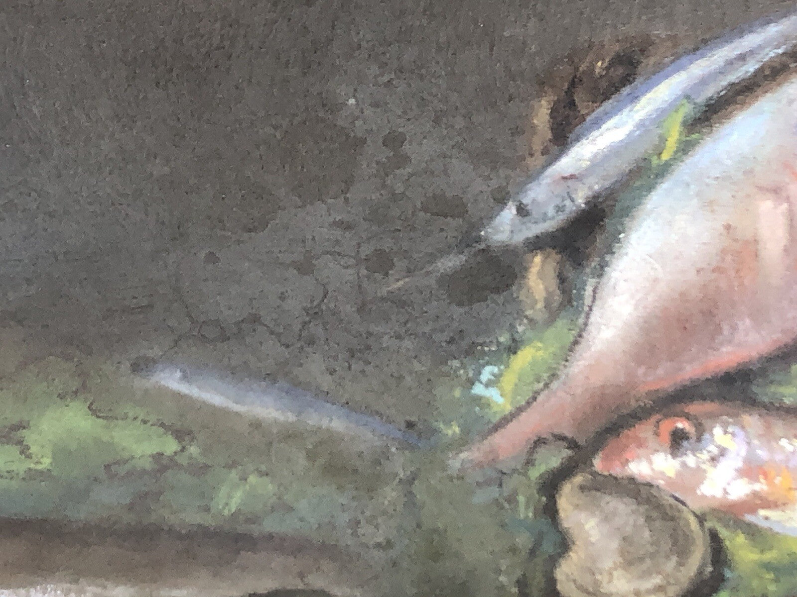 Quadro antico -Natura Morta- dipinto a pastello su tavoletta
