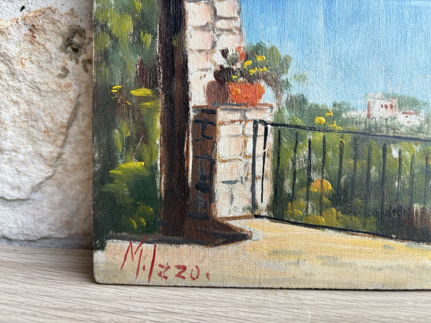 Quadro -Capri- Maria Izzo dipinto a olio su tavoletta