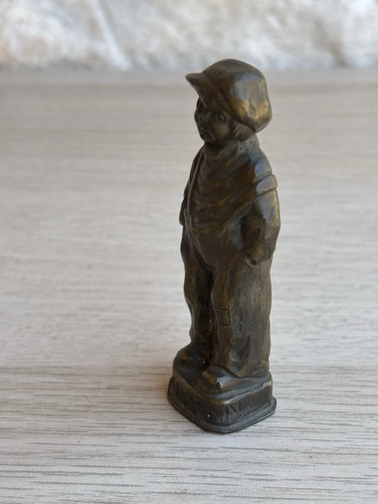 Timbro sigillo in bronzo con iniziali "CD"