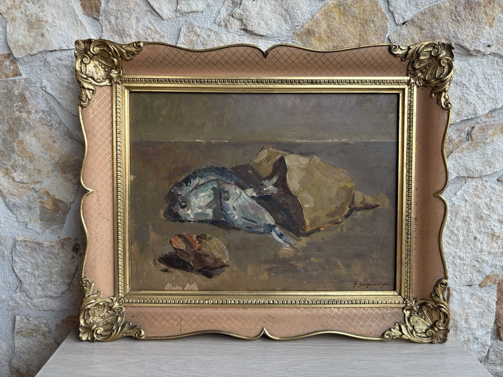 Quadro -Natura Morta- Giuseppe Scogniamiglio dipinto a olio