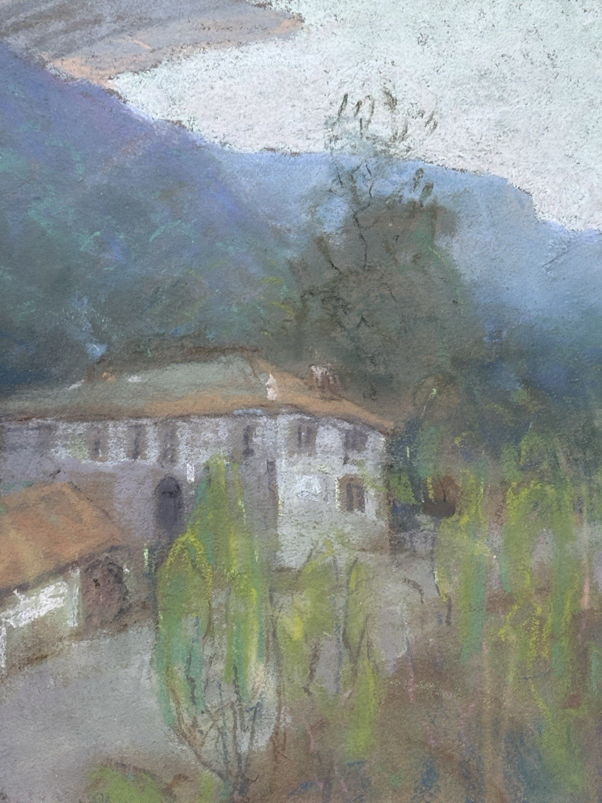 Quadro -Paesaggio- Raffaele Limauro realizzato a pastello