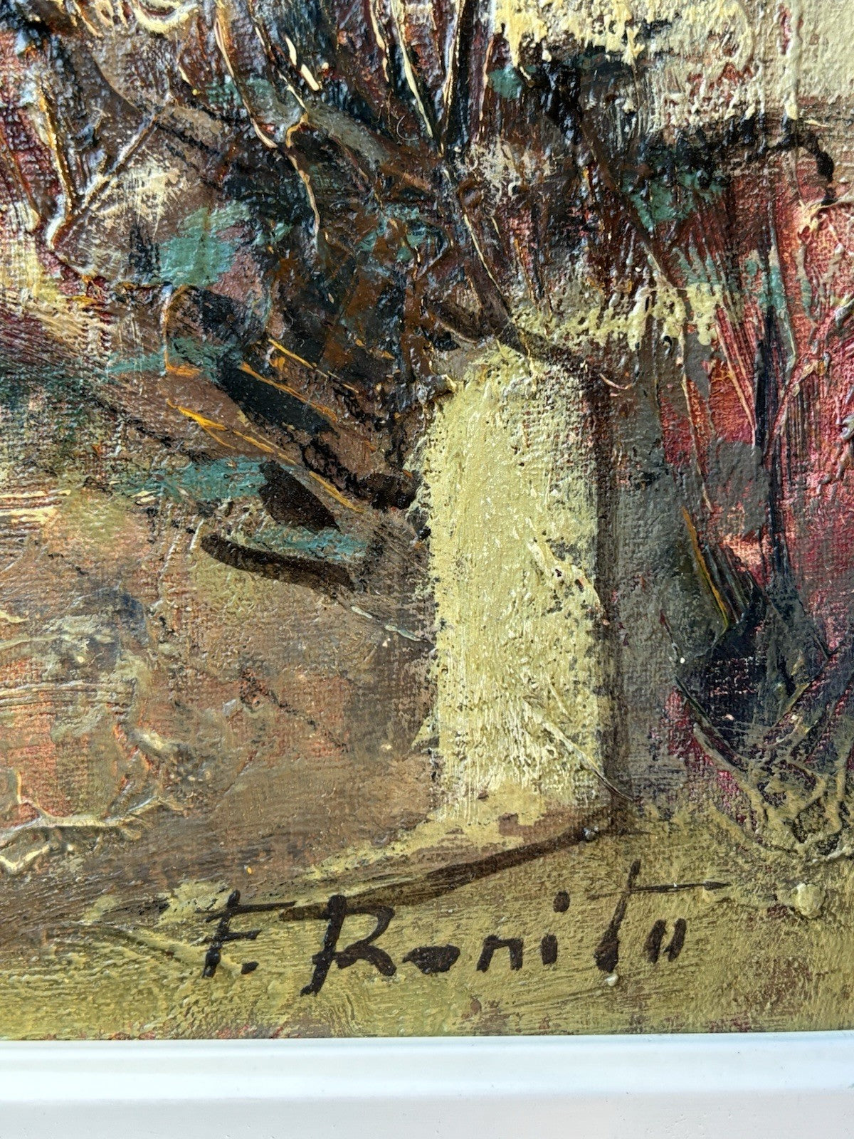 Quadro -Il Giardino Di Casa- dipinto a olio