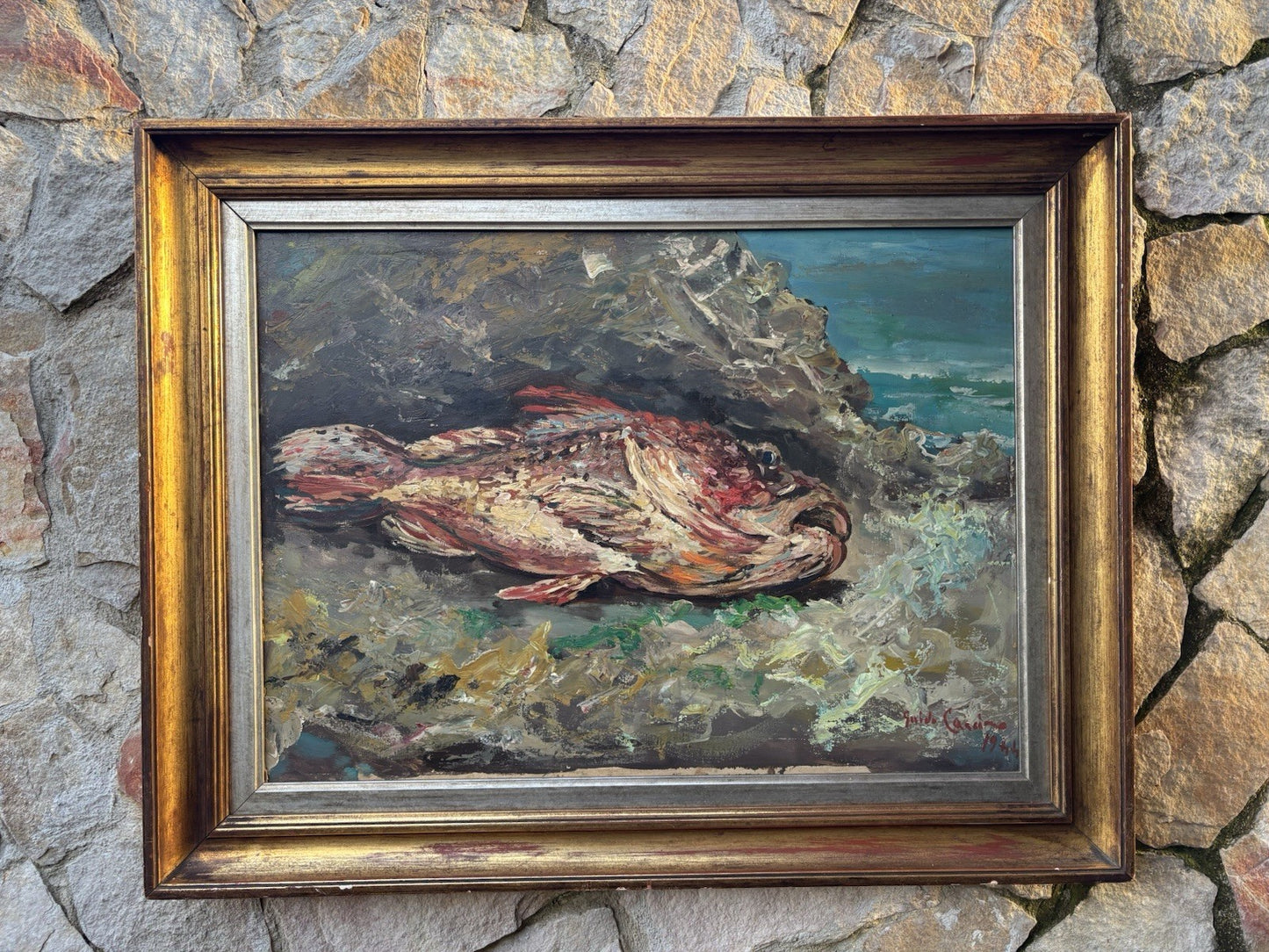 Quadro -Scorfano Rosso- Guido Casciaro dipinto a olio