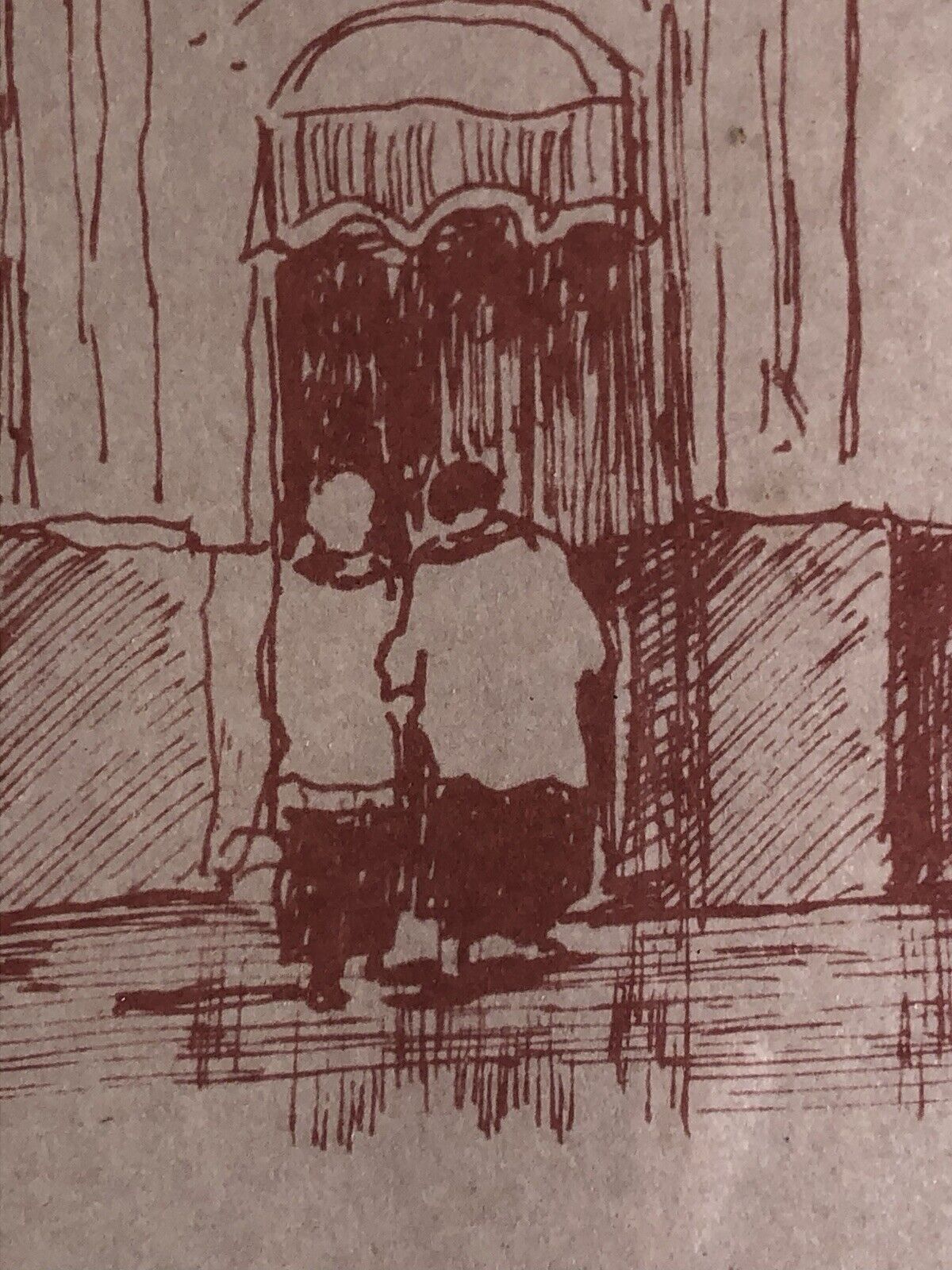 Quadro -Chiesa Di S.Michele- disegno a tecnica mista su carta
