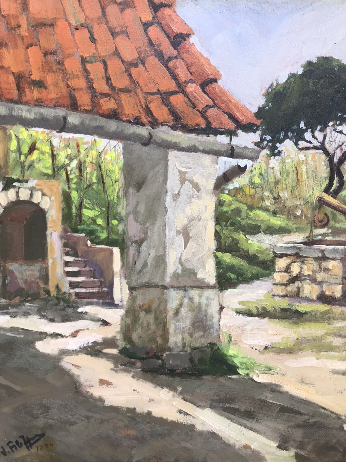 Quadro Vintage - Paesaggio- dipinto a olio