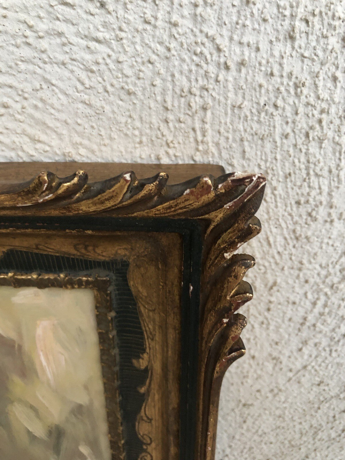 Quadro vintage -Fanciulla- dipinto a olio su tavoletta