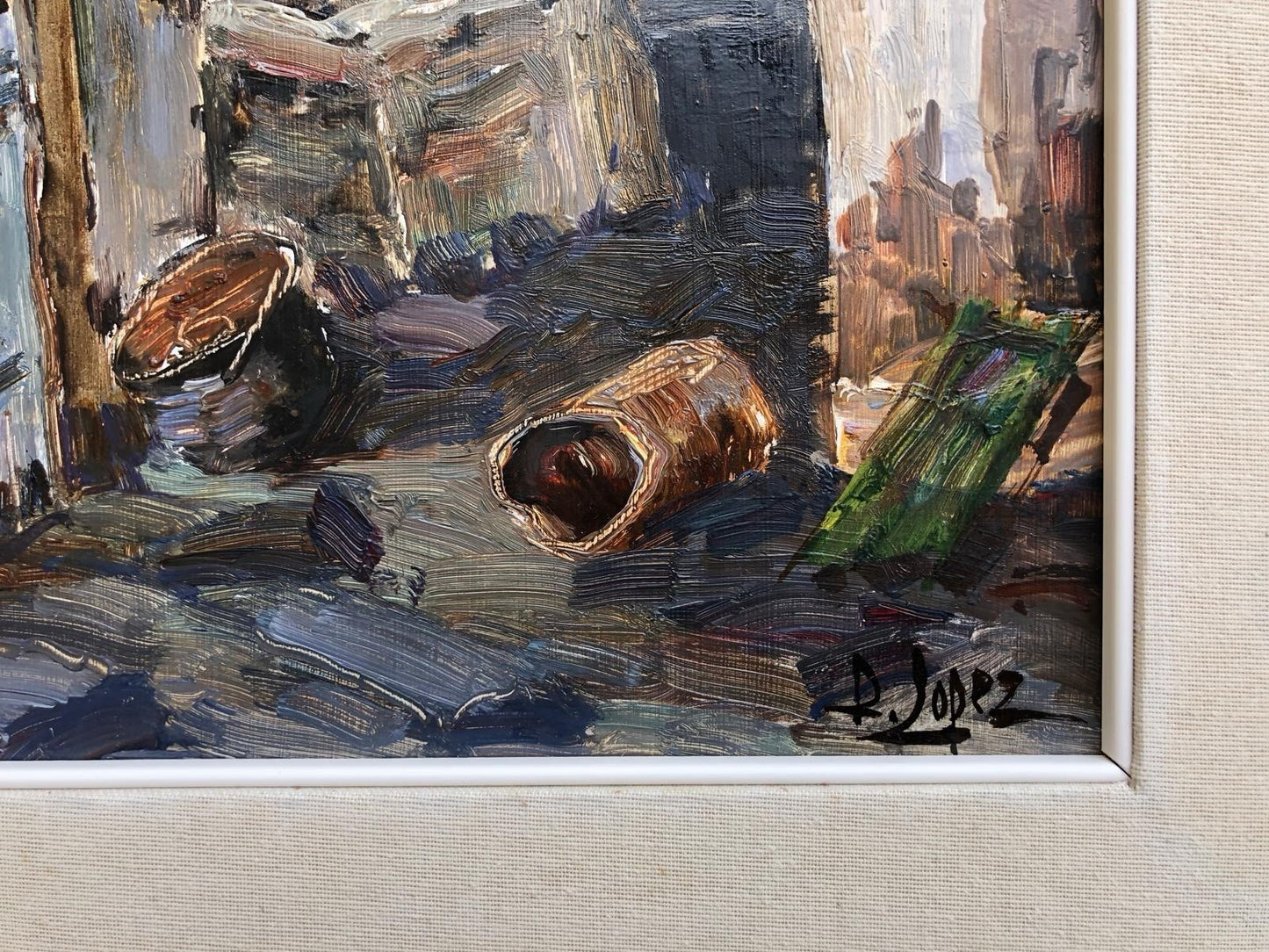 Quadro -Vecchio Forno- Raffaele Lopez dipinto a olio