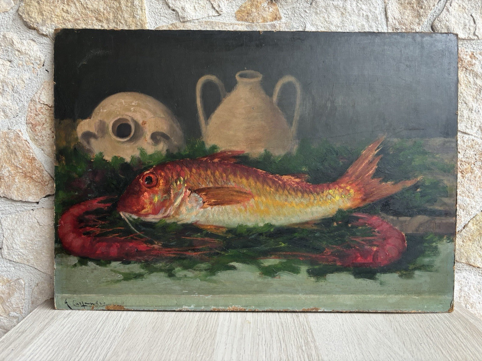 Quadro -Natura Morta- Augusto Cassandro dipinto a olio