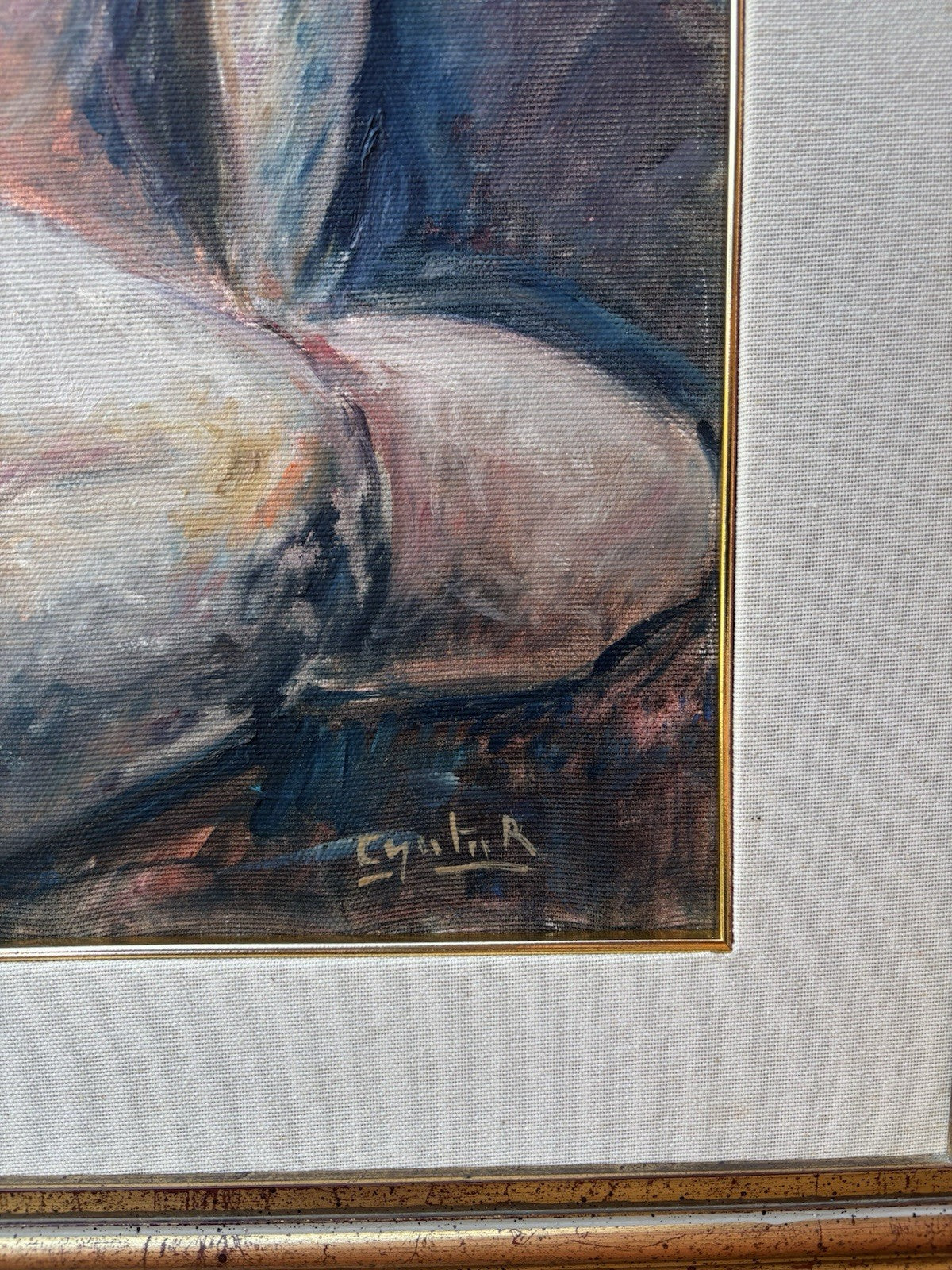 Quadro -Nudo Artistico- Rubens Capaldo dipinto a olio su tela