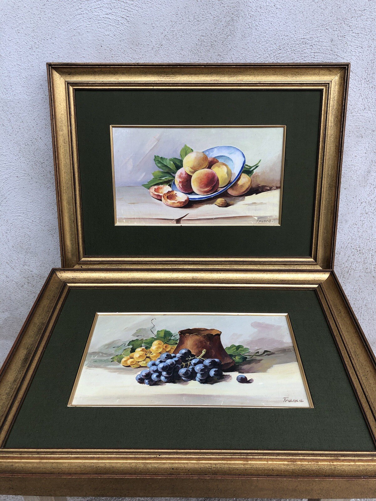 Coppia di quadri -Natura Morta- dipinti a olio