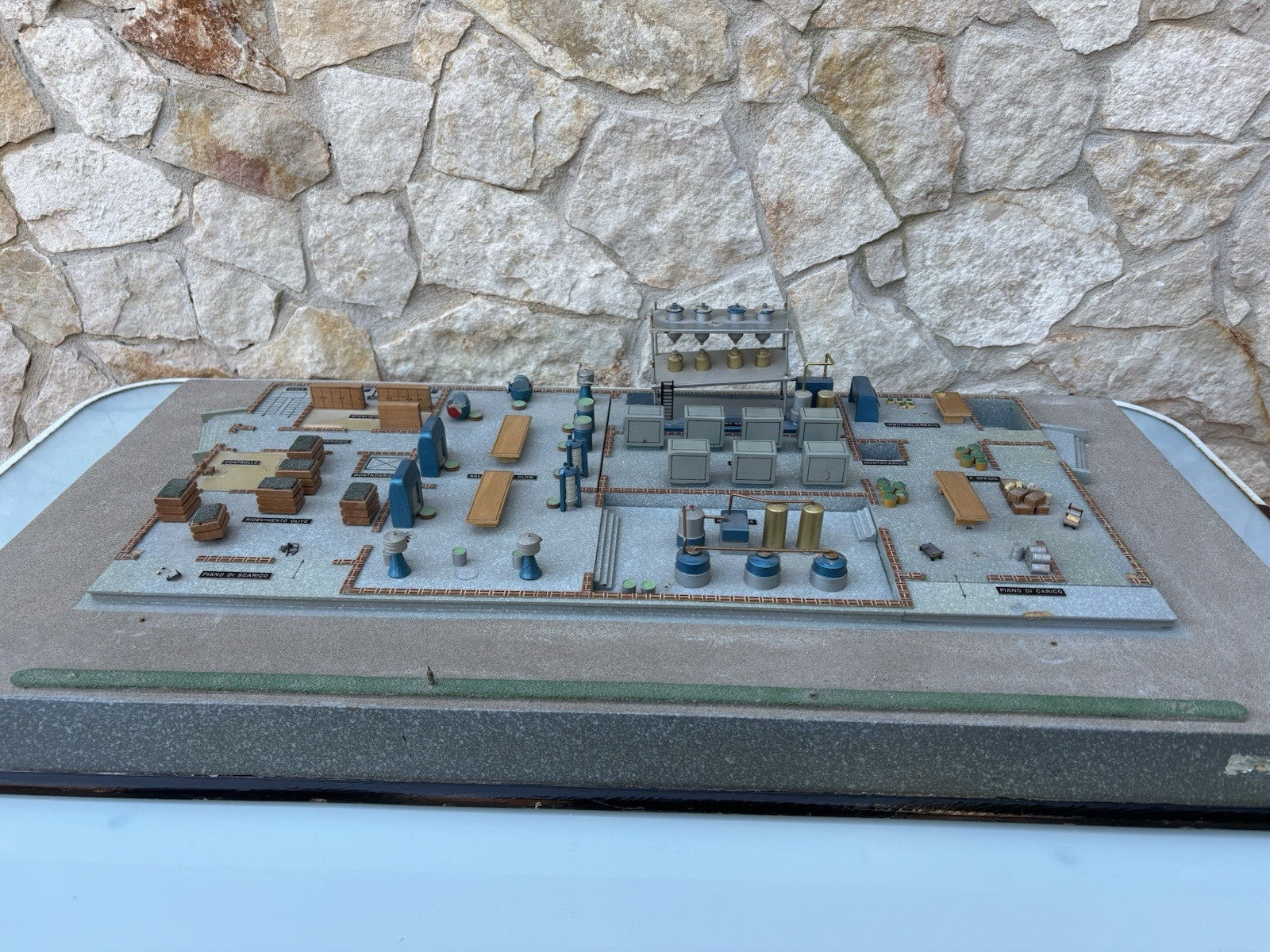 Modello Architettonico vintage, Olificio, Toffoli E Figli, Modello Scientifico