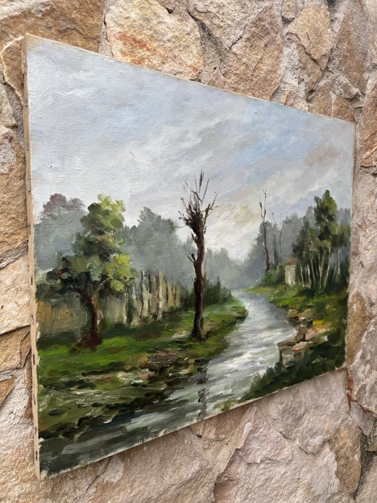 Quadro -Paesaggio- Francesco Graniglia dipinto a olio su tela