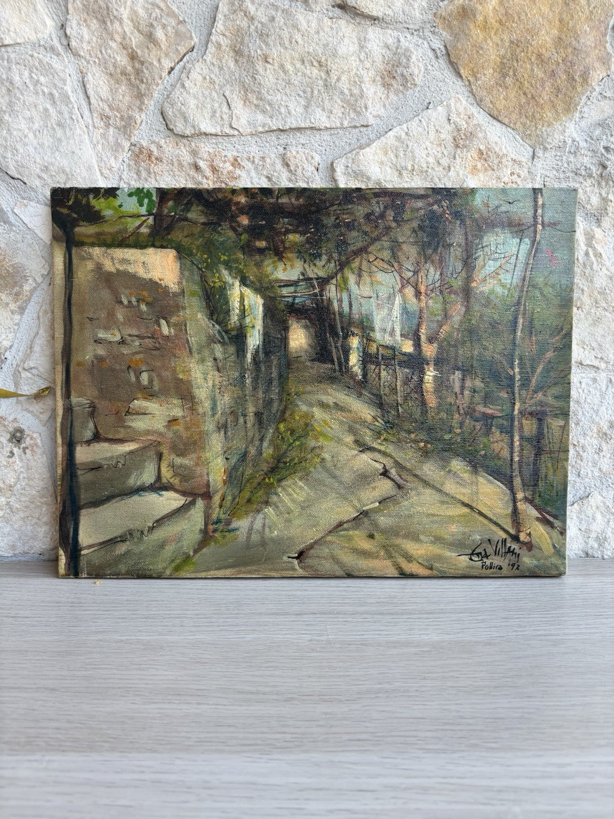 Quadro -Paesaggio- Ena Villani dipinto a olio su tela