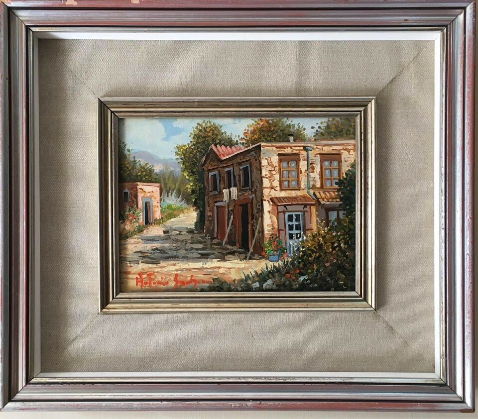 Quadro vintage dipinto a olio
