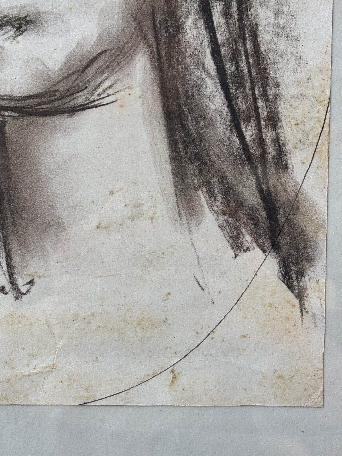 Quadro -Volto Di Donna- Giuseppe Ciavolino- disegno su carta