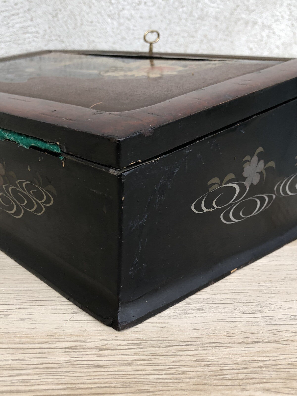 Scrittoio Cinese In Legno Laccato Vintage