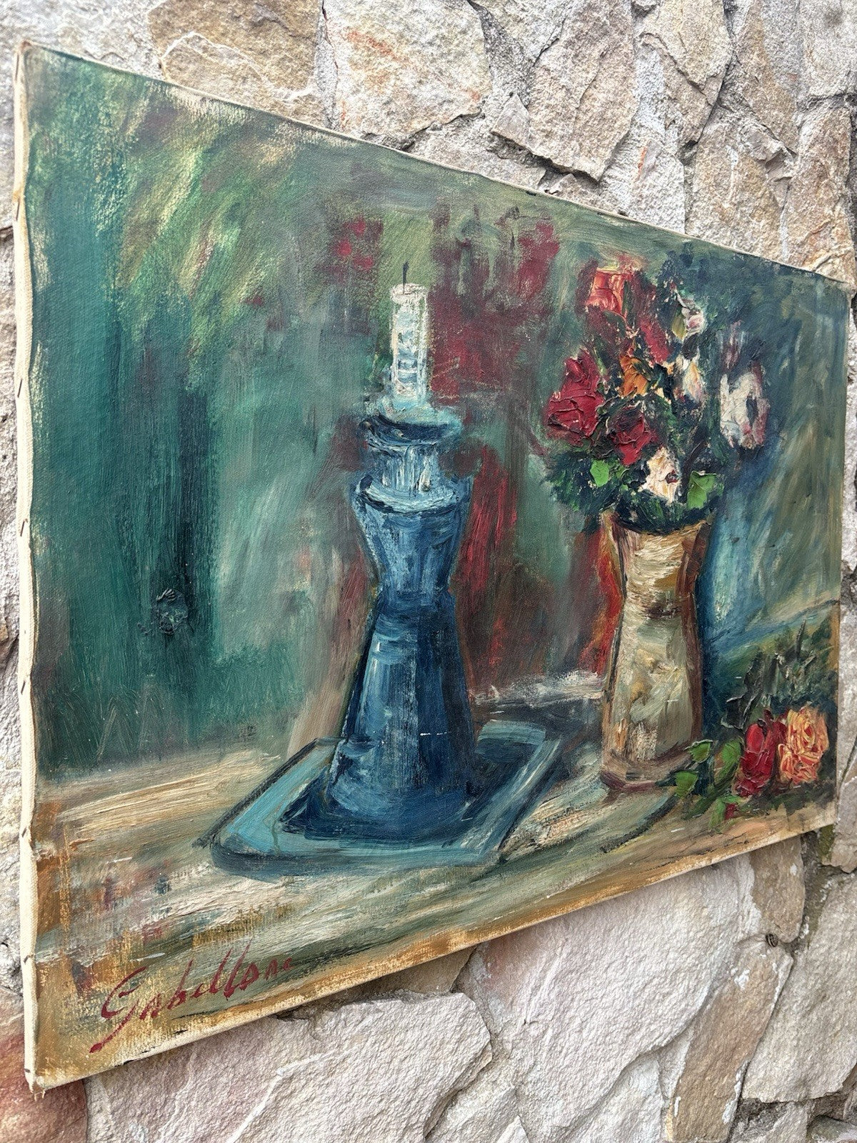 Quadro -Natura Morta- Giuseppe Gabellone- dipinto a olio su tela