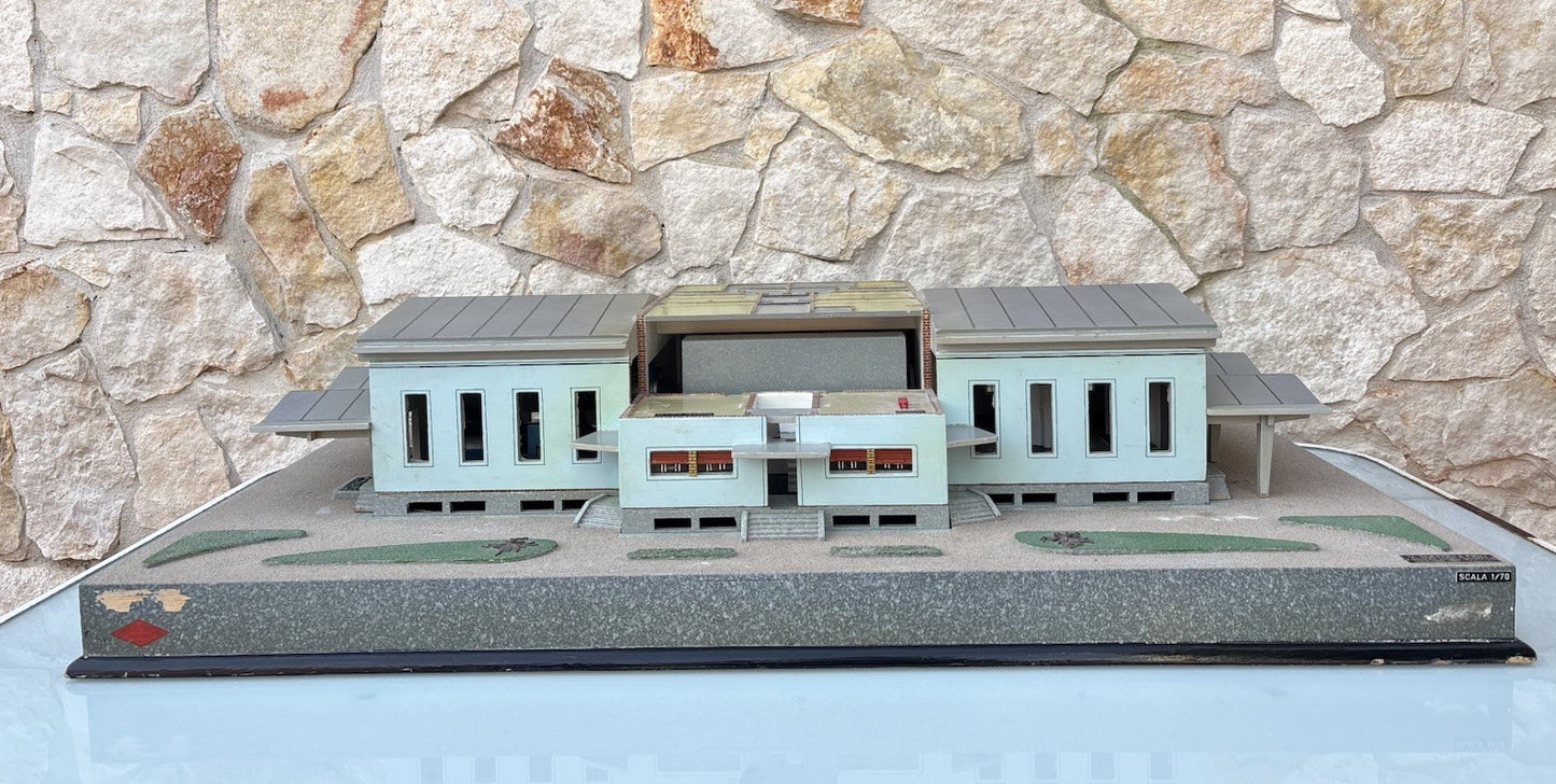 Modello Architettonico Vintage, Oleificio, V.Toffoli E Figli Anni’50