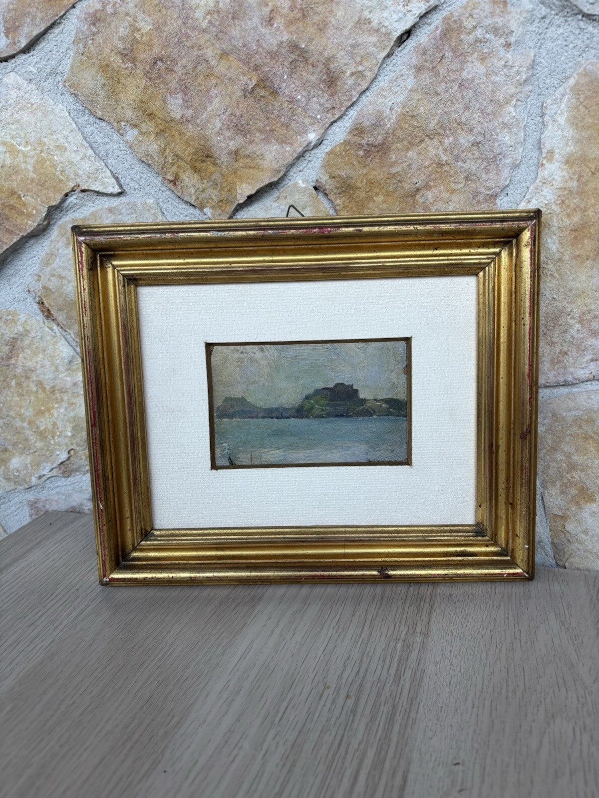 Quadro miniatura -Marina- Giovanni Brancaccio dipinto a olio