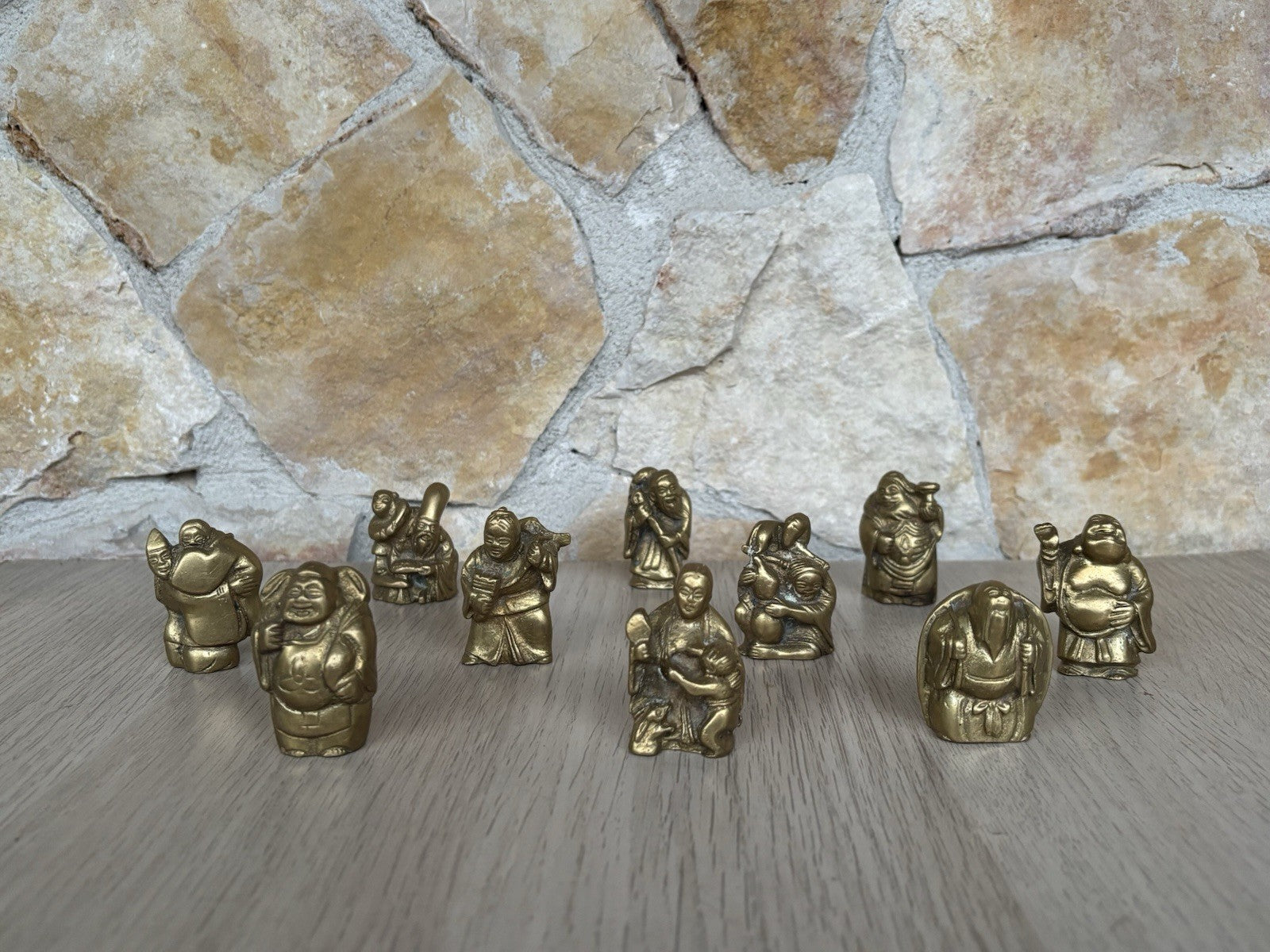 Sculture In Miniatura “ Divinità E Buddha” In Ottone