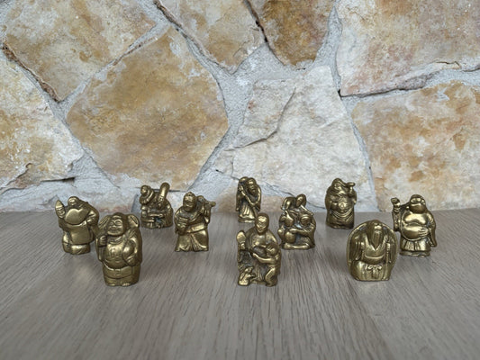 Sculture In Miniatura “ Divinità E Buddha” In Ottone