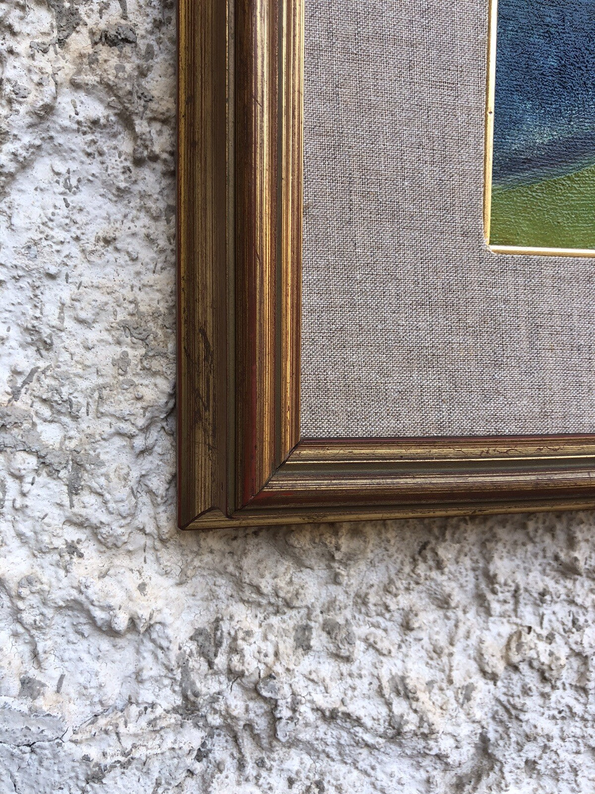 Quadro vintage -Marina- dipinto a olio su tela