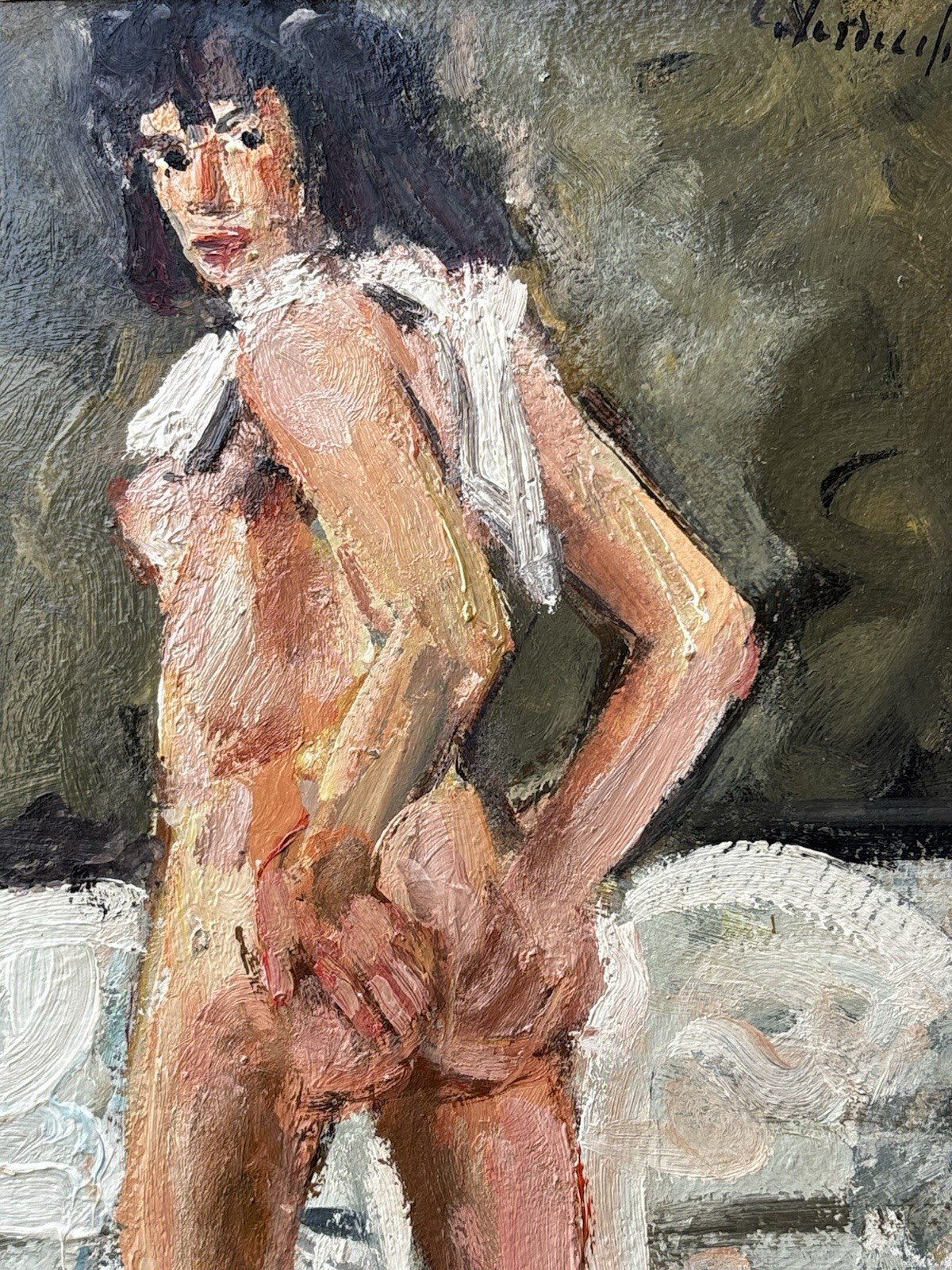 Quadro -Nudo Di Donna- Carlo Verdecchia dipinto a olio