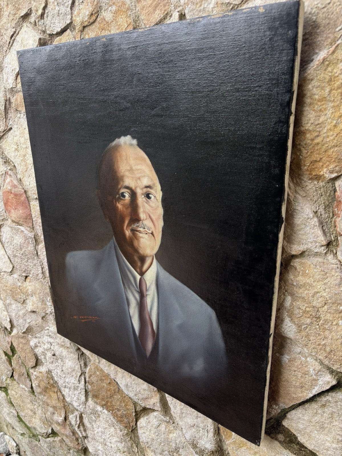Quadro -Ritratto- dipinto a olio su tela