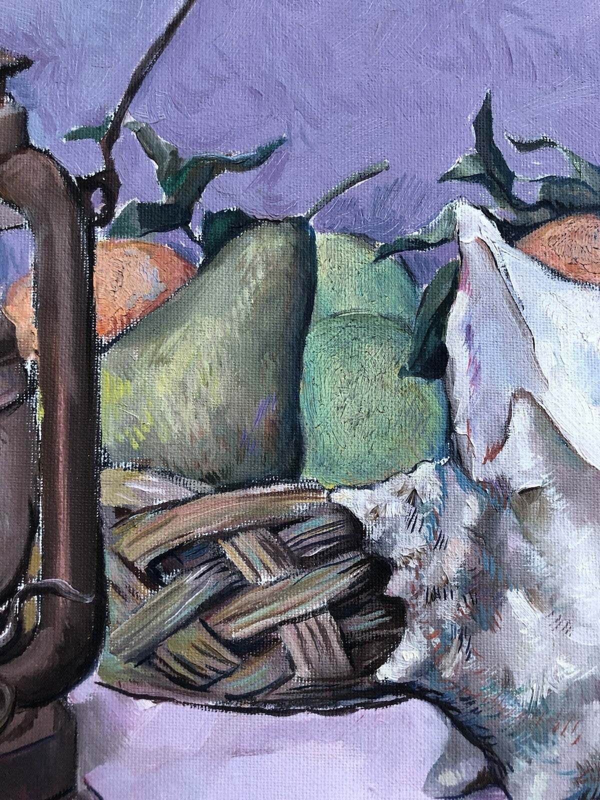 Quadro vintage -Natura Morta- dipinto a olio su tela
