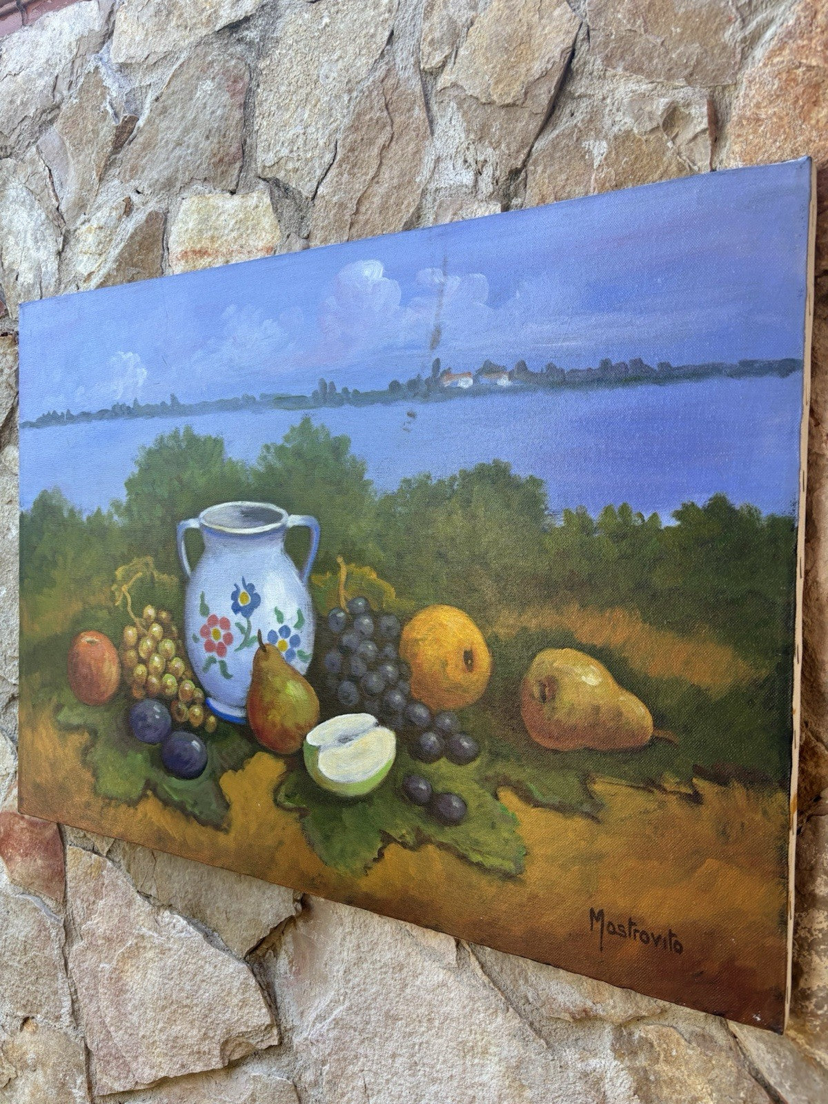 Quadro -Natura Morta- Adolfo Mastrovito dipinto a olio su tela