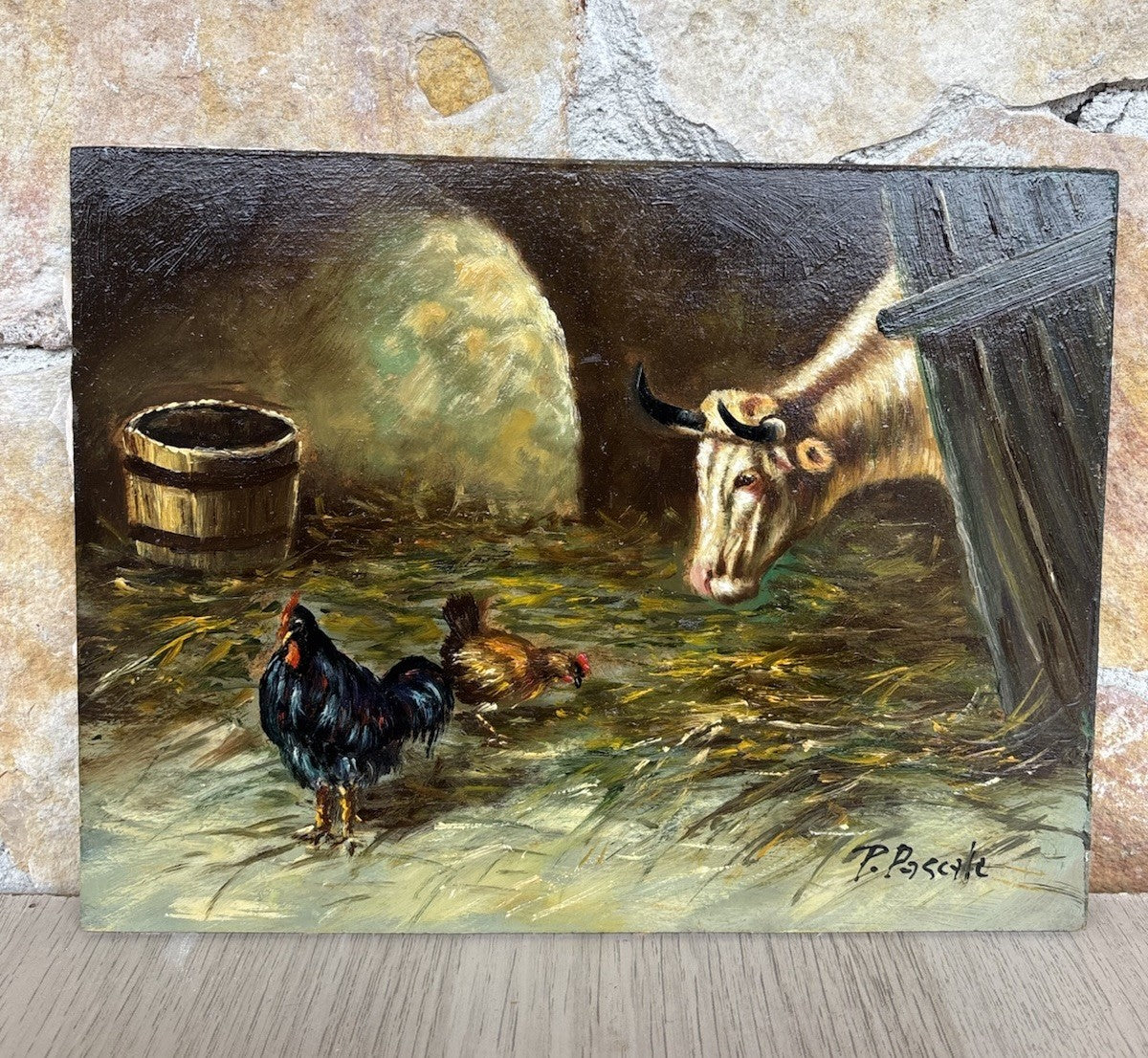 Quadro -Figure Animali- dipinto a olio
