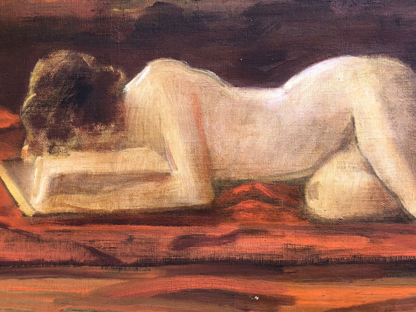 Quadro vintage -Nudo Artistico-dipinto a olio