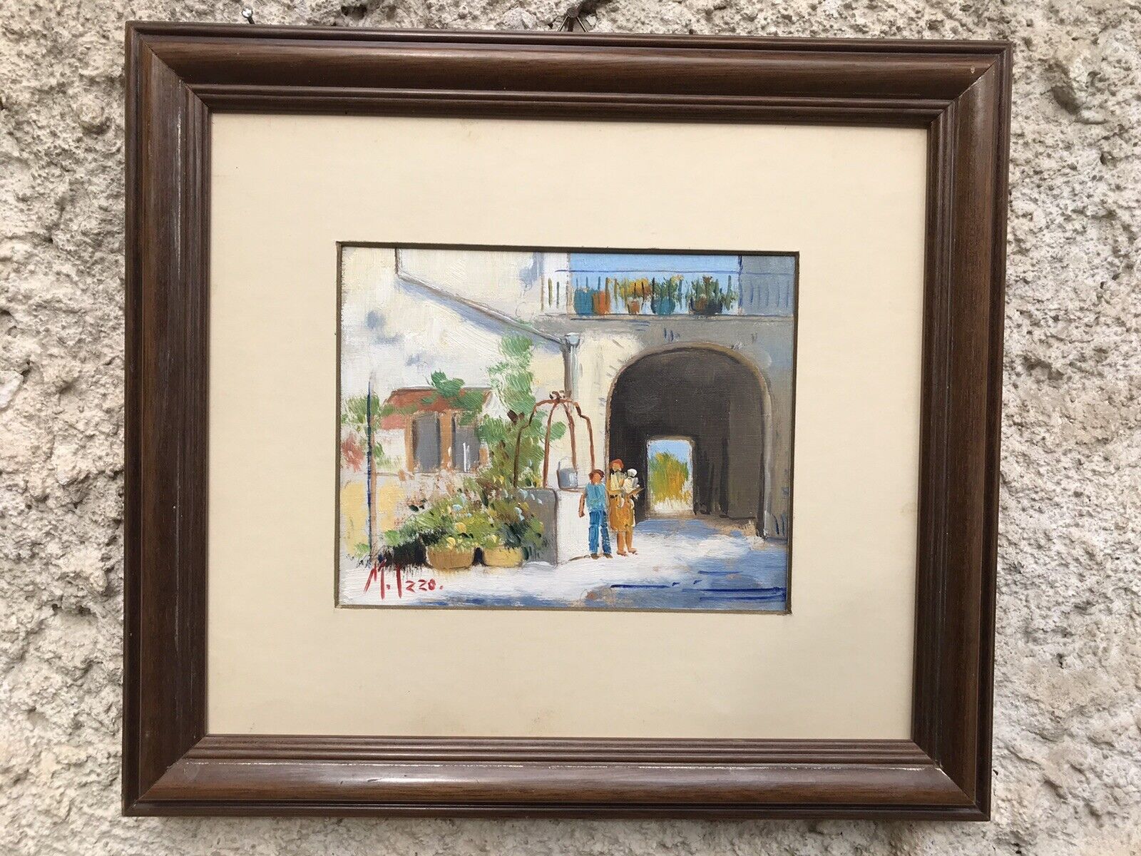 QUADRO VINTAGE DIPINTO A OLIO SU TAVOLETTA
