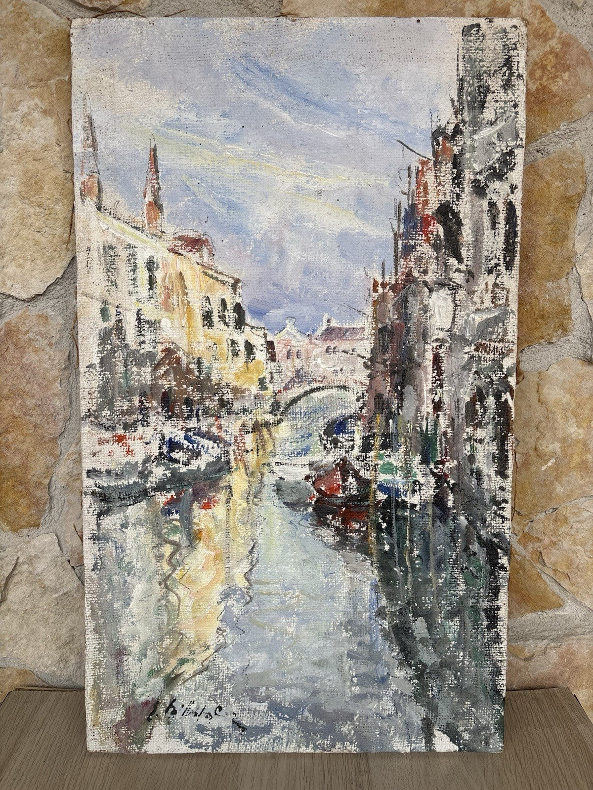 Quadro -Venezia- Edmondo Di Napoli dipinto a olio su tela