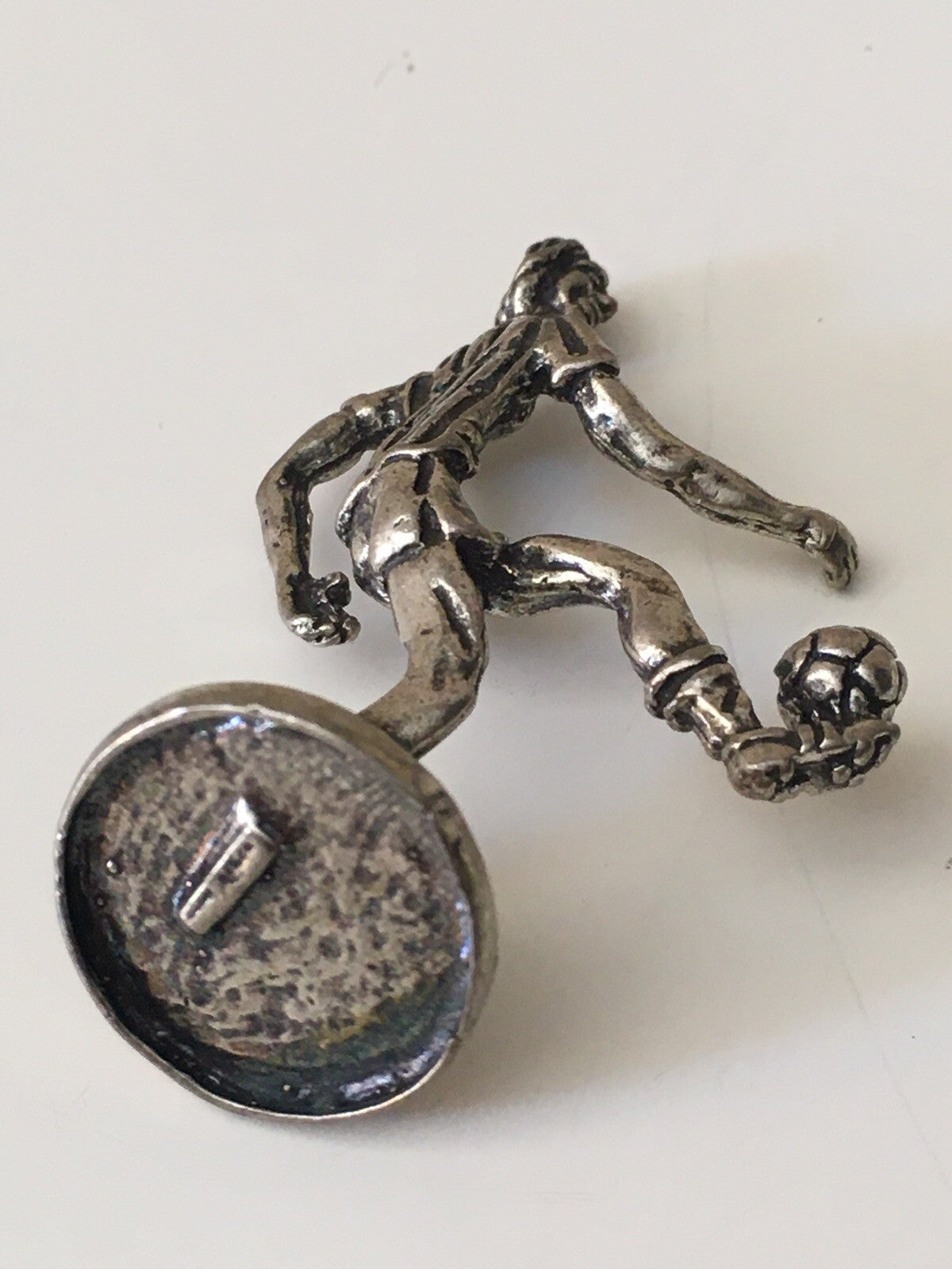 Miniatura Calciatore in argento 925 vintage Microfusione