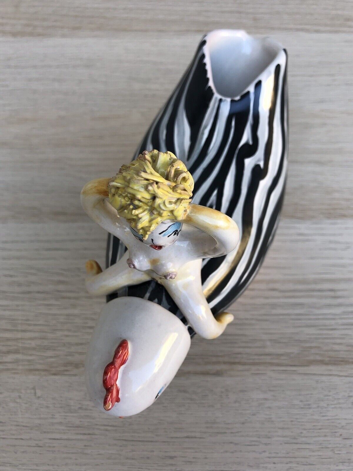 Scultura Vaso Vintage In Ceramica