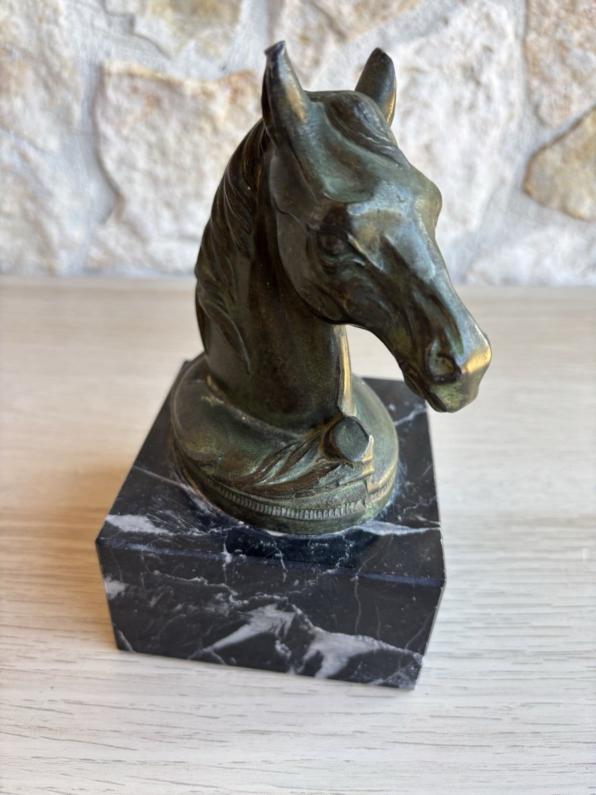 Scultura Vintage Cavallo In Bronzo