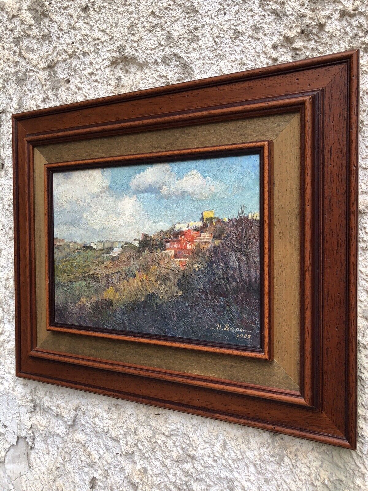 Quadro vintage -Panorama- dipinto a olio su tela