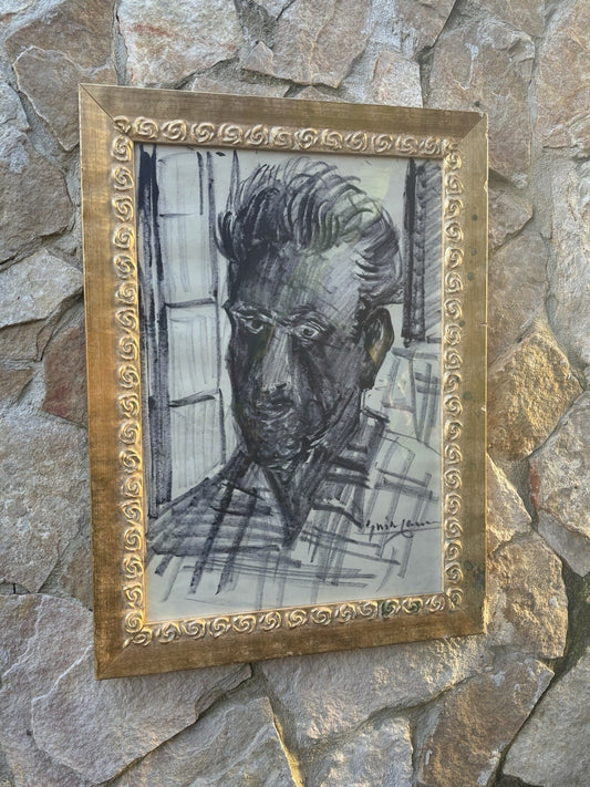 Quadro -Figura- Guido Casciaro tecnica mista su carta