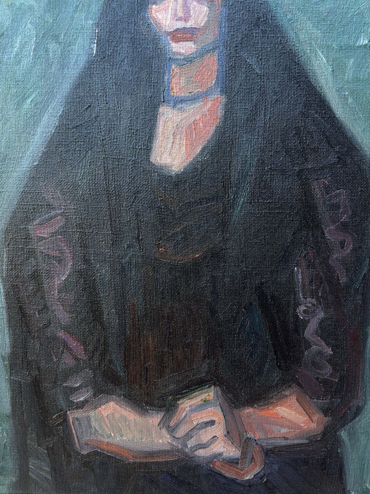 Quadro -Figura Di Donna- Emilio Notte- dipinto a olio su tela