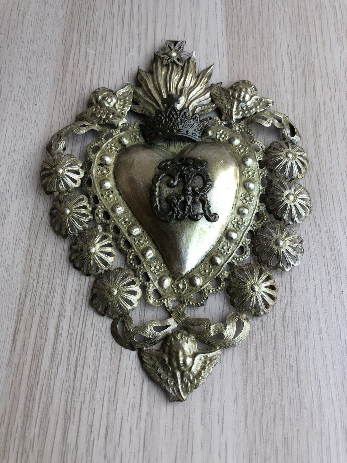Ex Voto Cuore Sacro PGR In Metallo