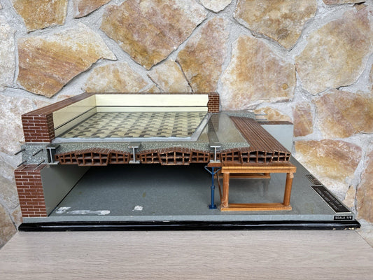 Modello Didattico Architettonico Vintage In Legno. Toffoli E Figli