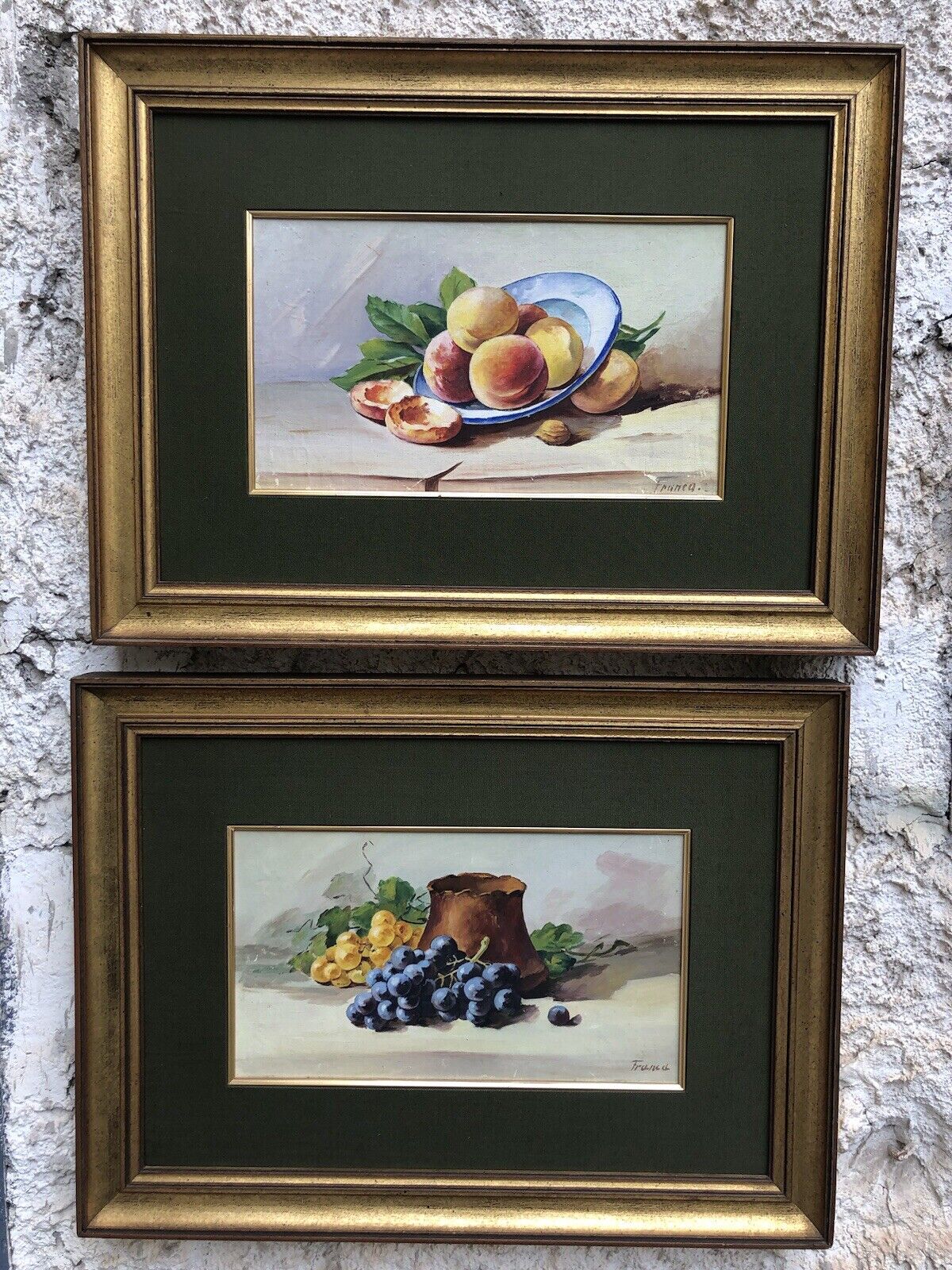 Coppia di quadri -Natura Morta- dipinti a olio