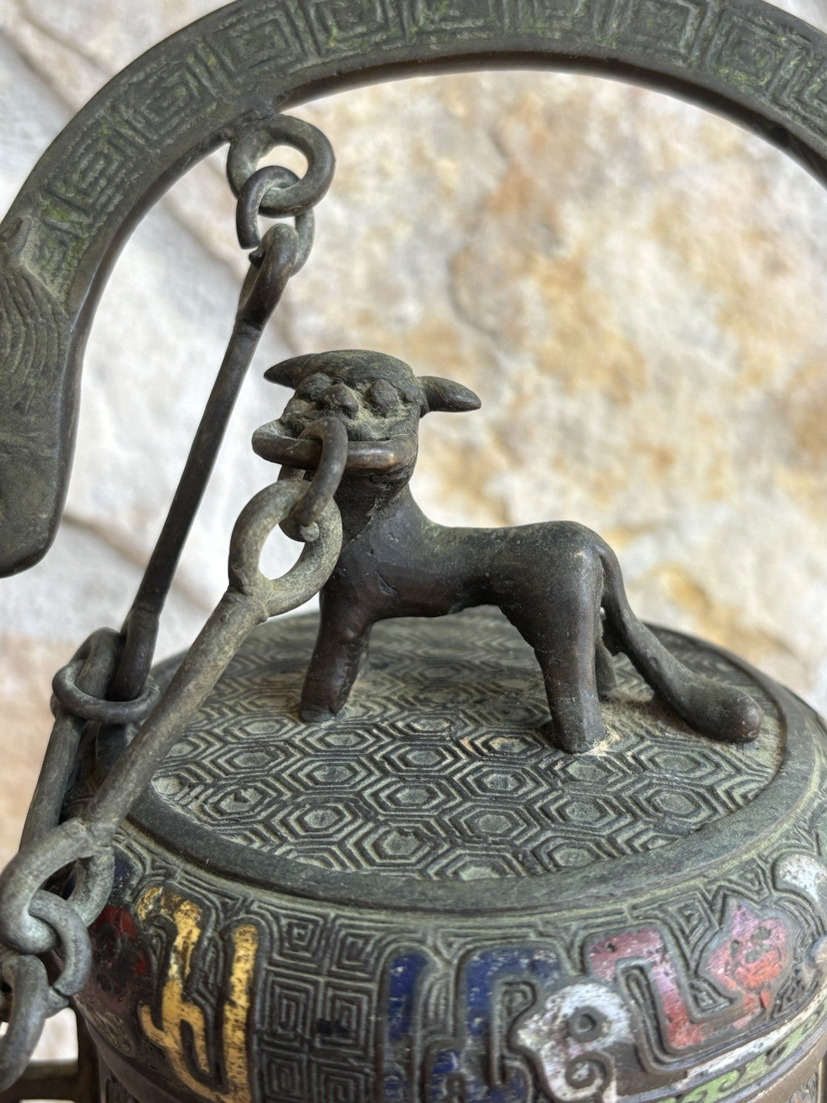 Vaso Contenitore Orientale Cinese In Bronzo