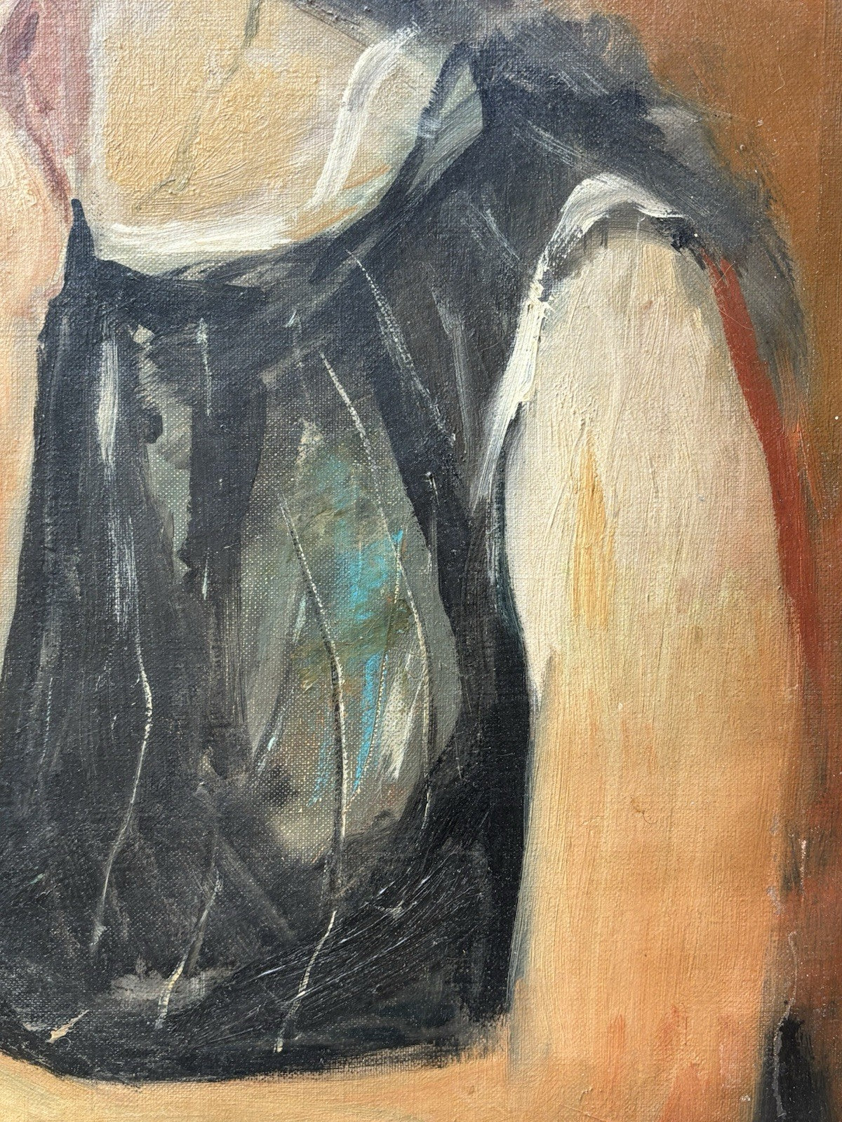 Quadro -Figura Di Donna- Augusto Orange De Rose dipinto a olio su tela