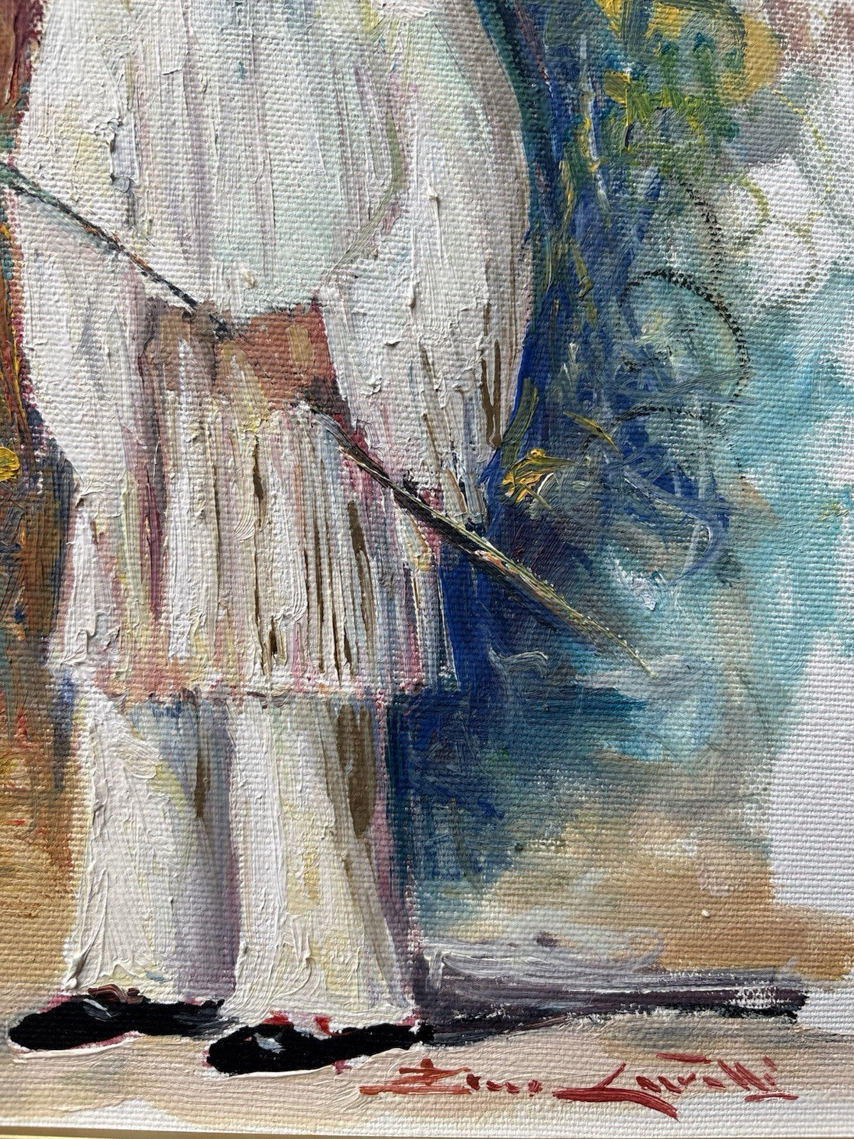 Quadro -Pulcinella- Rocco Carvelli- dipinto a olio su tela