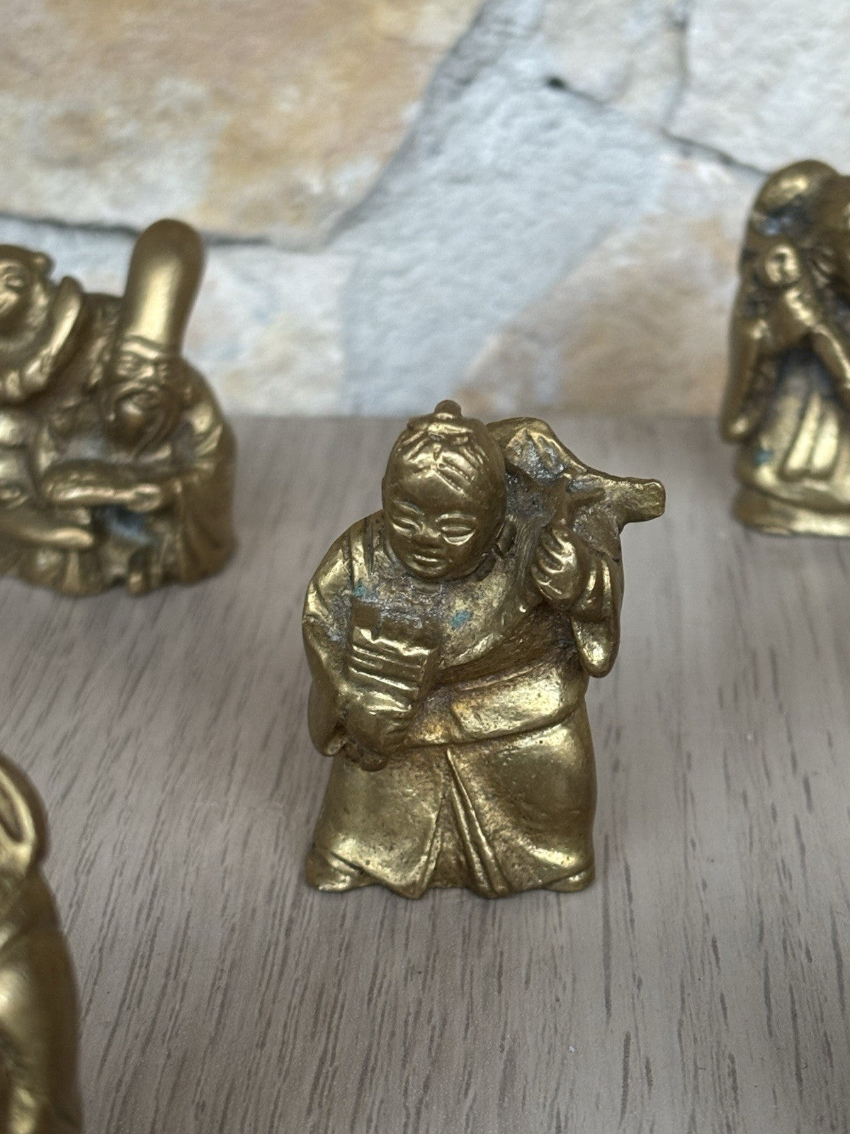 Sculture In Miniatura “ Divinità E Buddha” In Ottone